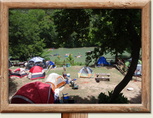 Mountain Breeze Camp on the Guadalupe River